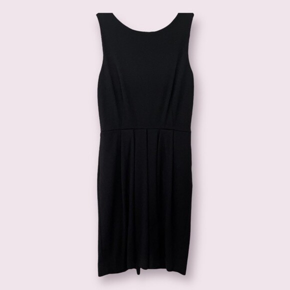 J. Crew Wool Evening Dress Black Sleeveless Cocktail Womens Size 6 - Picture 1 of 10